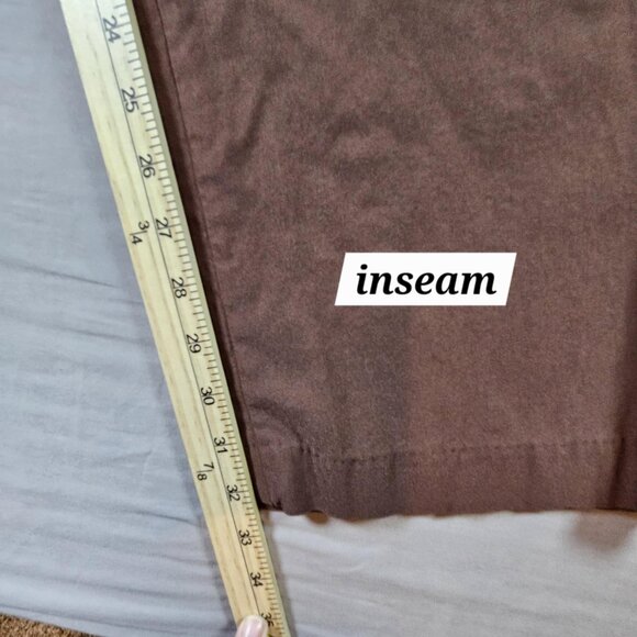 Lane Bryant Four Season Straight Pants Women’s Size 22L – Dark Brown Stretch - Picture 8 of 12